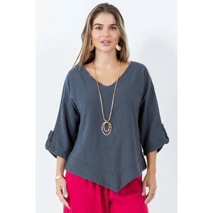 Cottonways Classic NEW Dorie Top in Crystal Blue size 0 (XS/S)